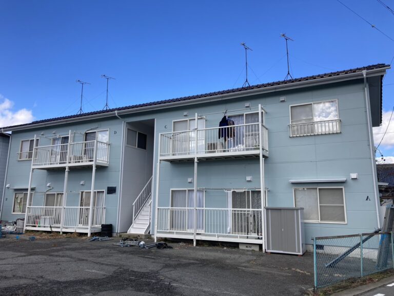 長野市アパート外壁塗装【シリコン・コーキング】